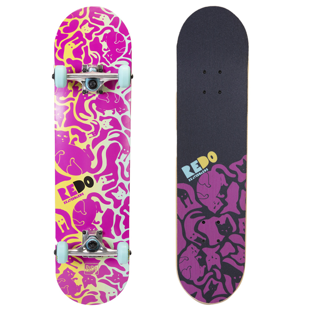 Gallery Pop Cat Camo Skateboard
